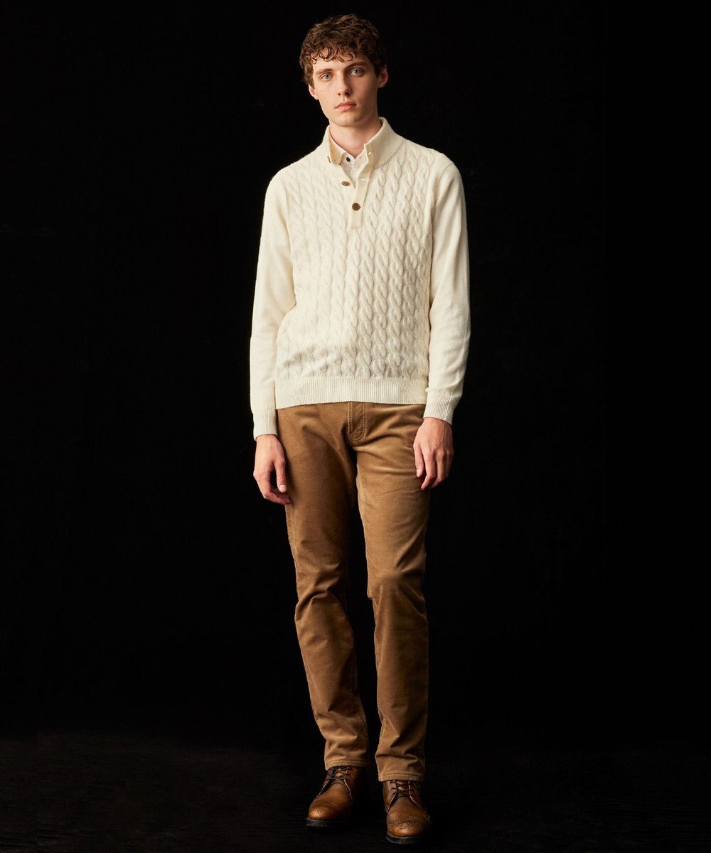 JOSEPH ABBOUD 【カシミヤ混/洗える】カシミヤブレンド ハイネック プルオーバー ニット 