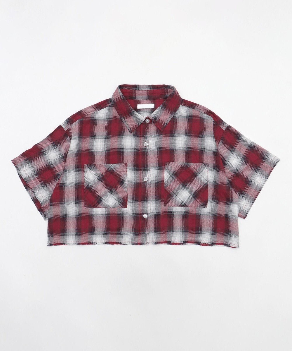 WEGO ショートチェックシャツ（S） 