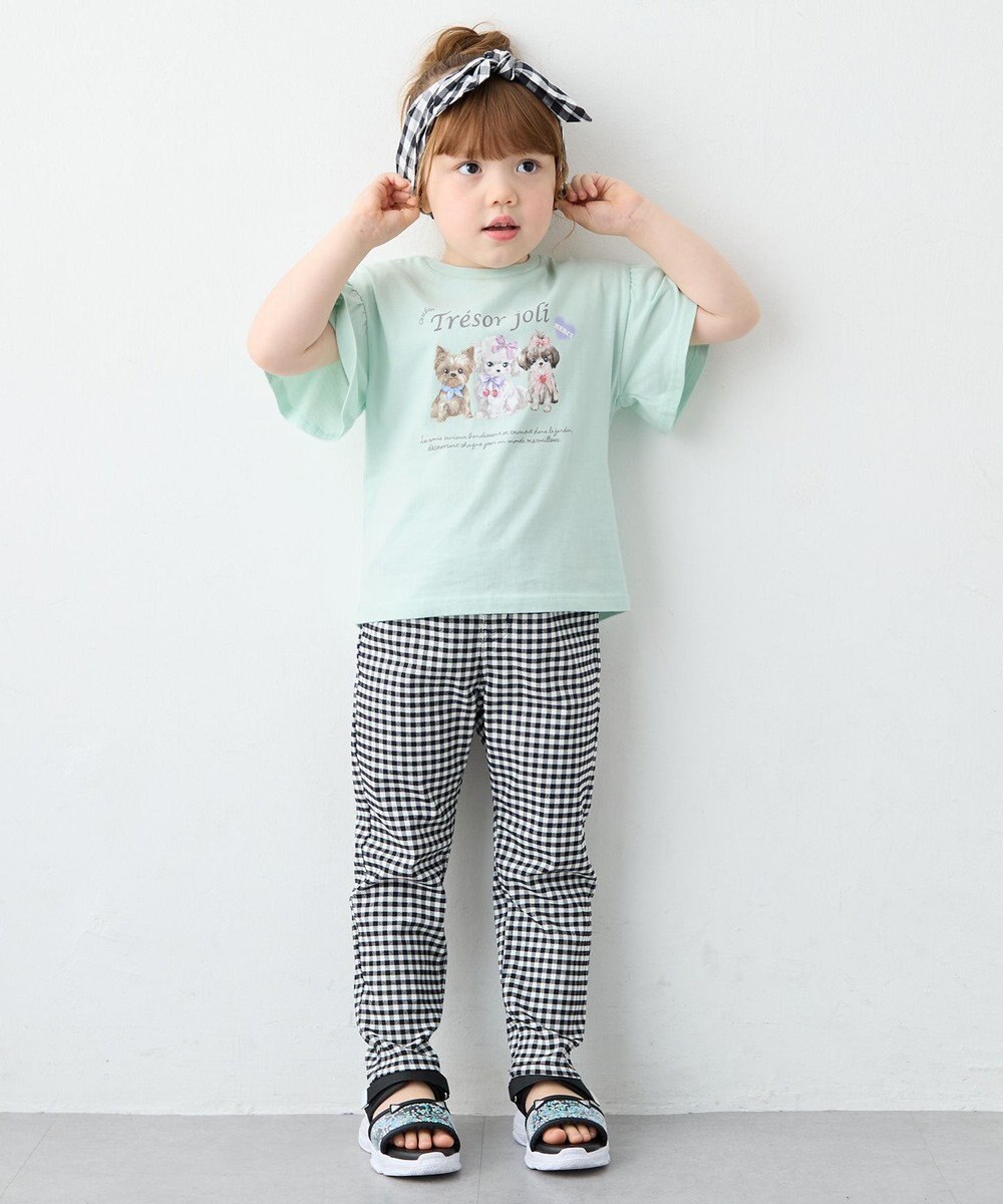 ANY KIDS 【洗濯機可能】ときめきストレッチ 総柄パンツ 