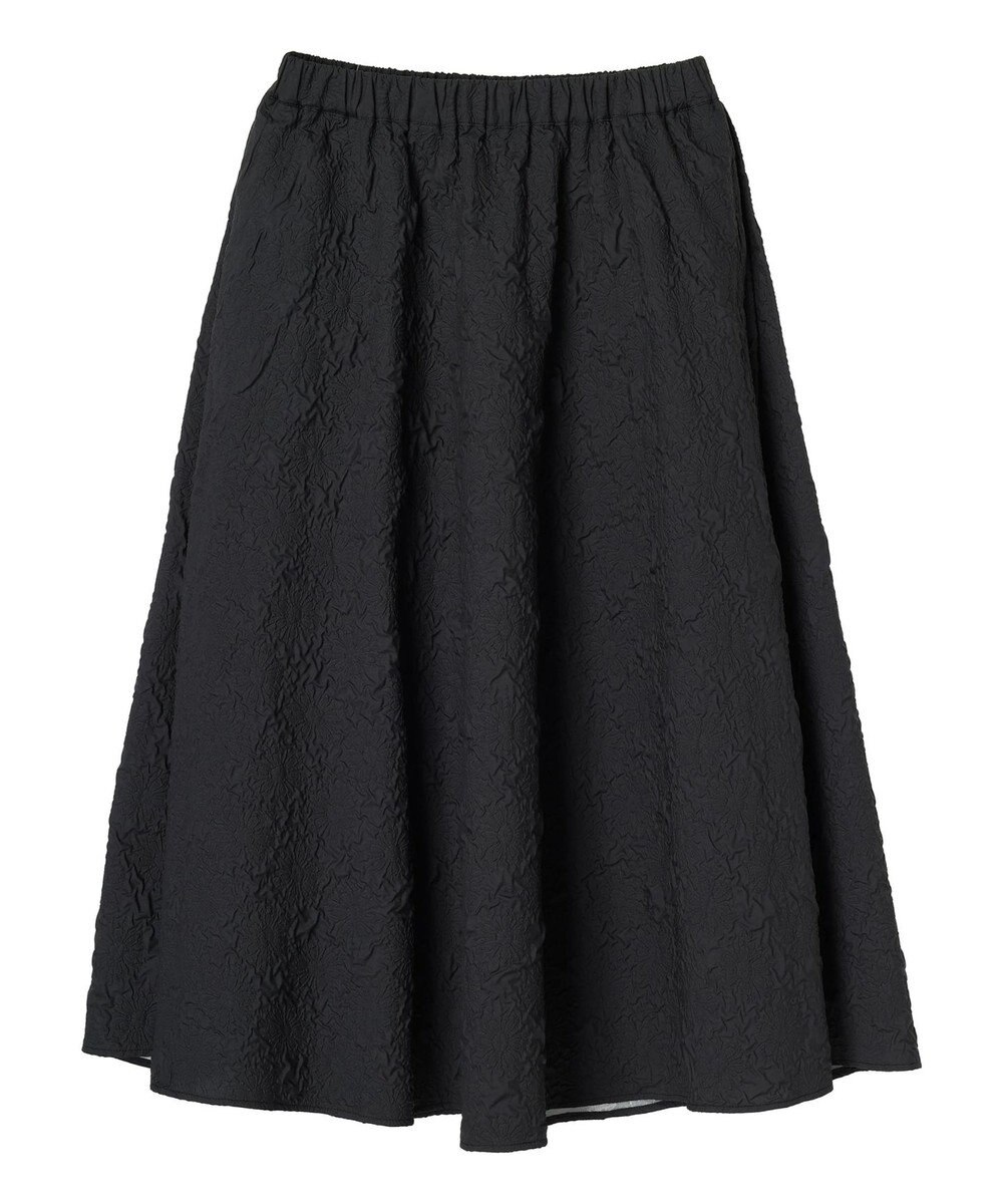 Green Parks ・ｆｕｒｒｙ　ｒａｔｅエンボスサイドタックフレアスカート 