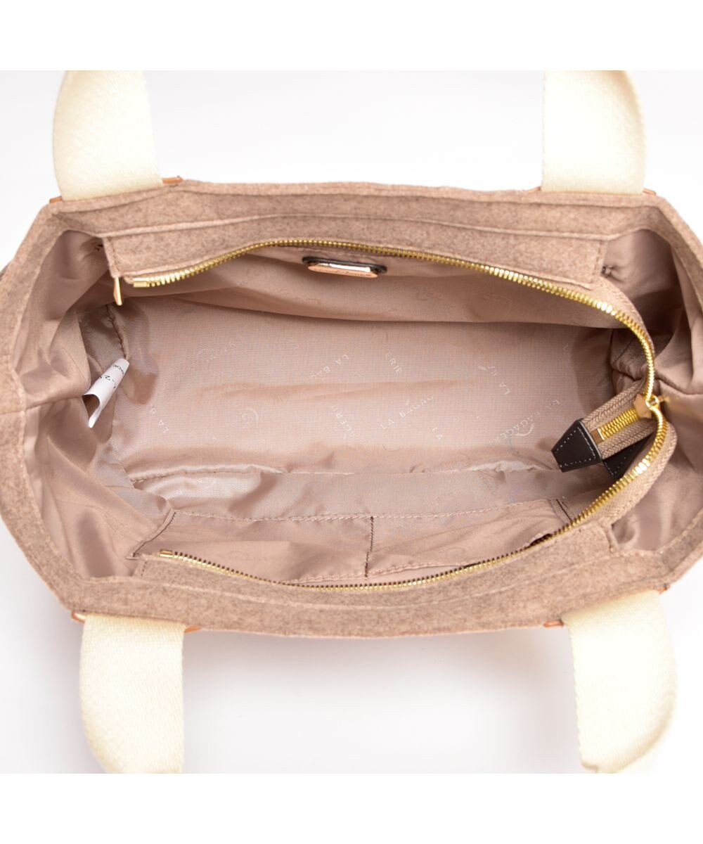 LA BAGAGERIE フェルト×カウヘアートート 