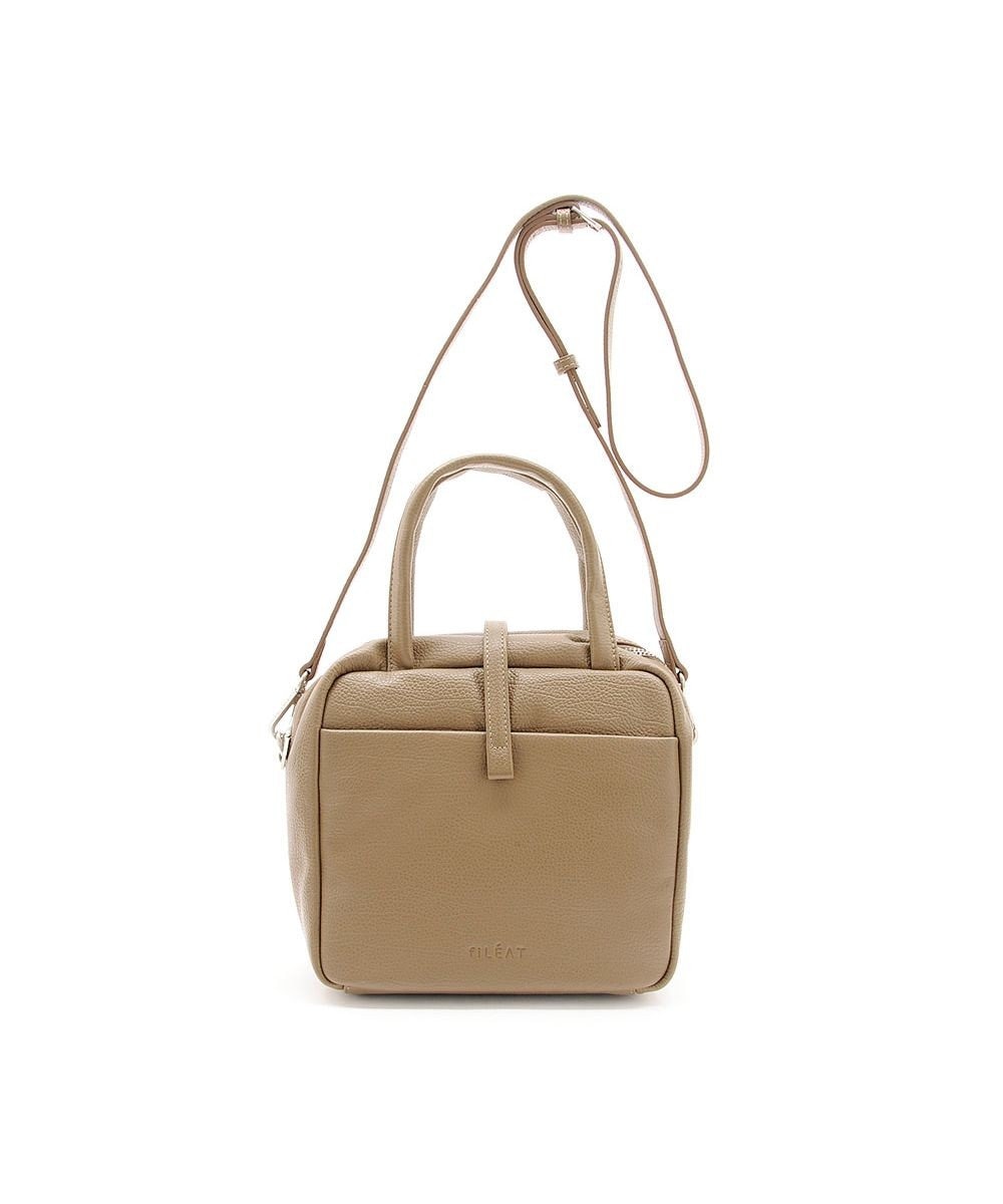 MioFIRANO ボックス本革ハンドバッグ 2WAY　fiLEAT フィリート 