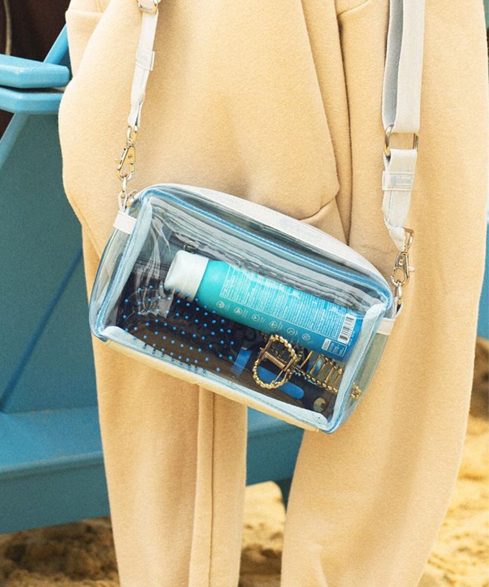 LeSportsac CLEAR E/W PHONE CROSSBDY/クリアスカイブルー 