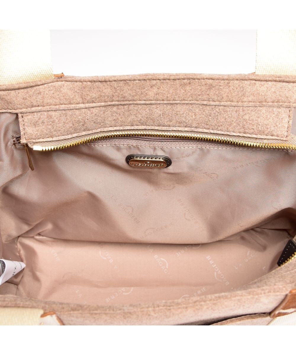 LA BAGAGERIE フェルト×カウヘアートート 