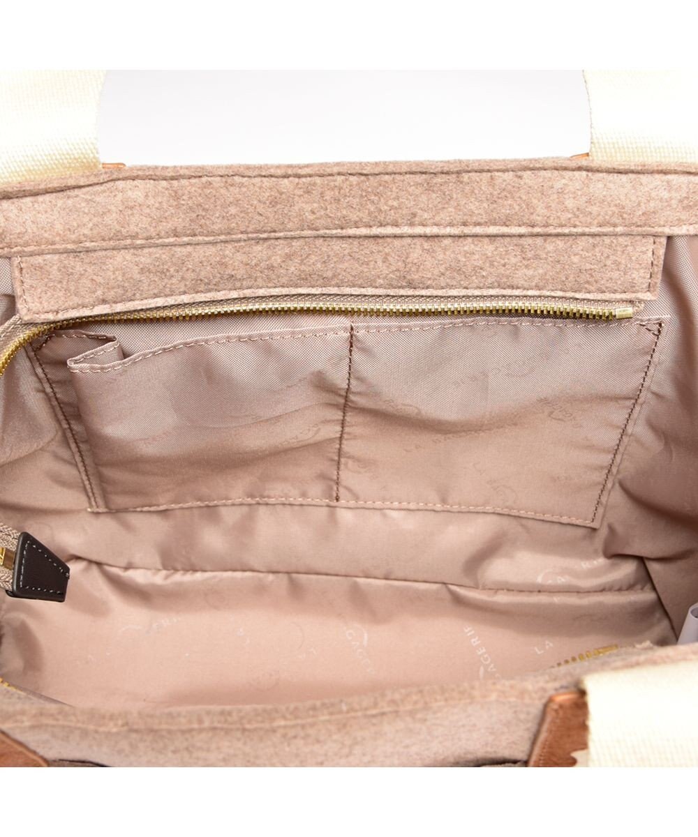 LA BAGAGERIE フェルト×カウヘアートート 