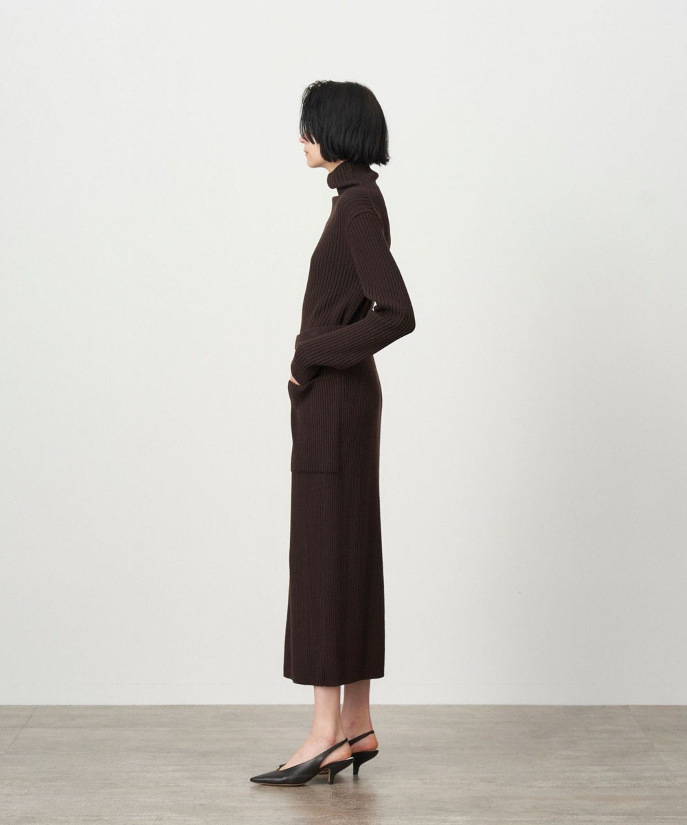 ATON NATURAL DYED WOOL | ストレートリブスカート 