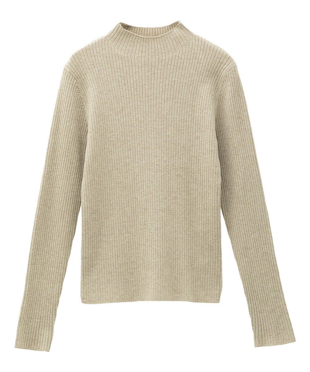 YECCA VECCA ラメ混ハイネックリブニット 