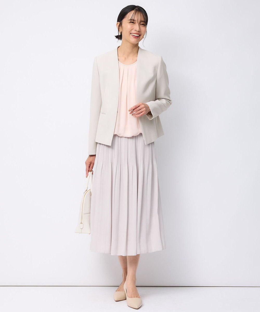 23区 L 【洗える】シルキーデシン ボールチェーン カットソー 