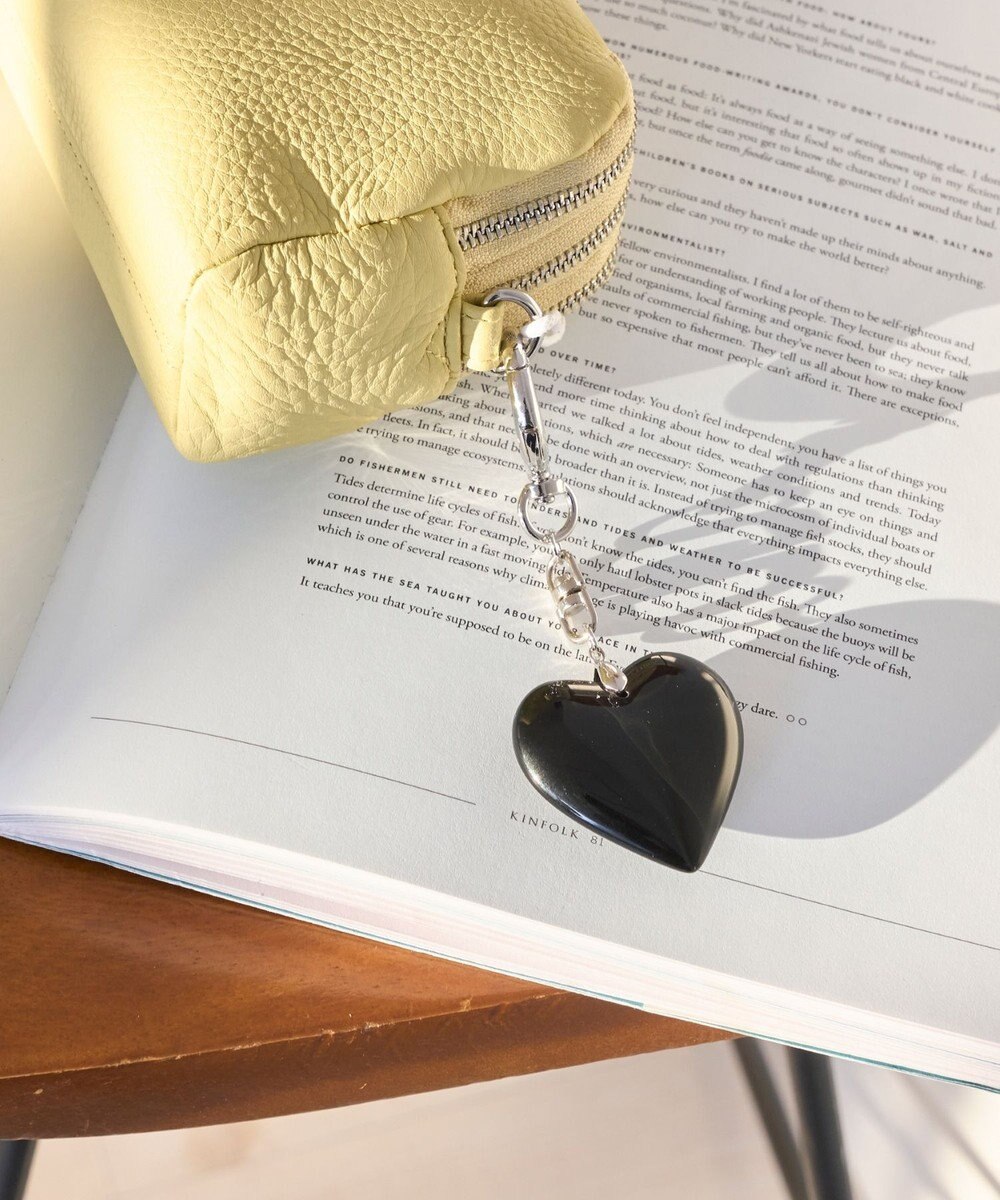 Phoebe ビッグハートバッグチャーム　ブラック 