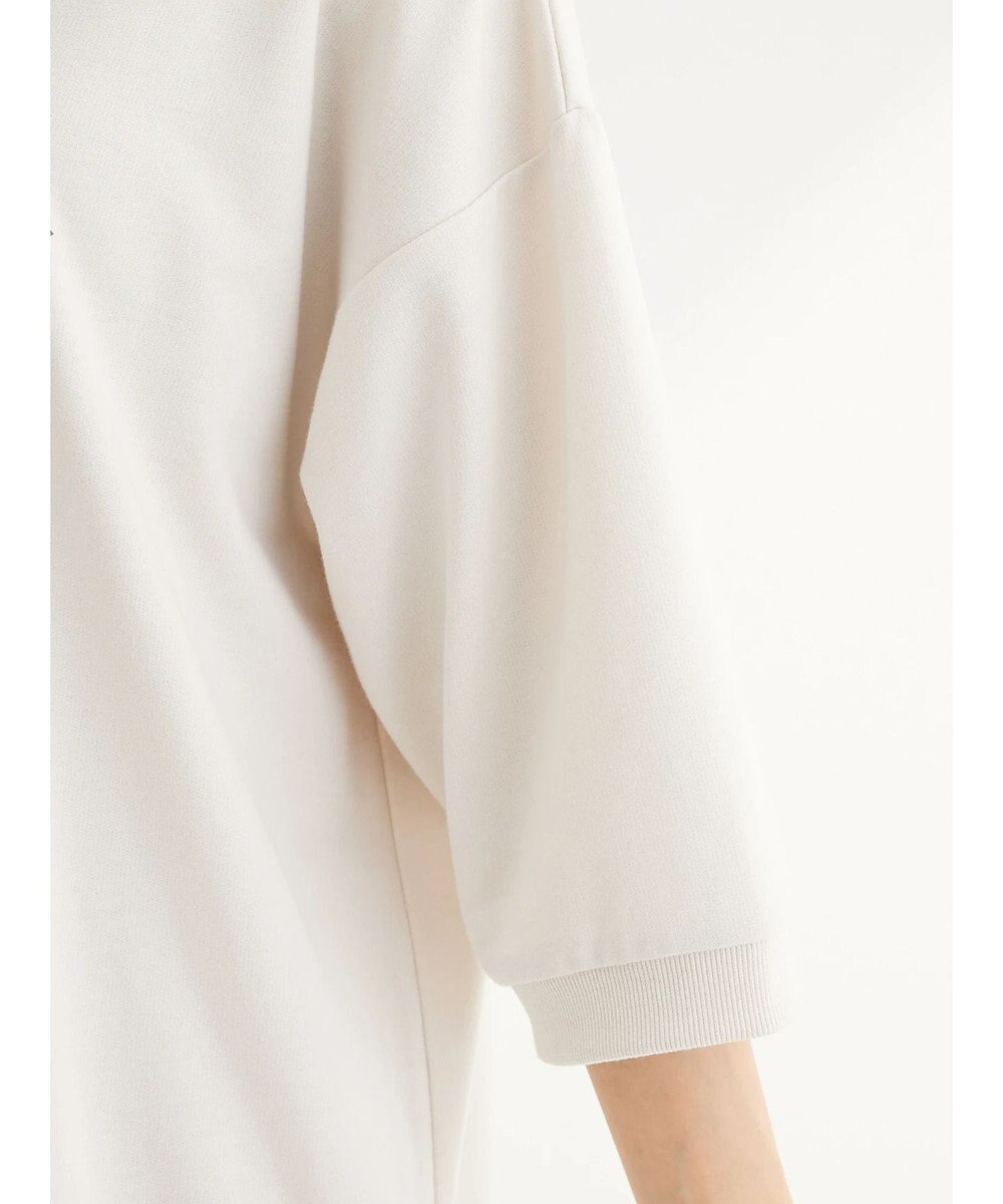 Green Parks ７分袖チュールドッキングロゴワンピース 