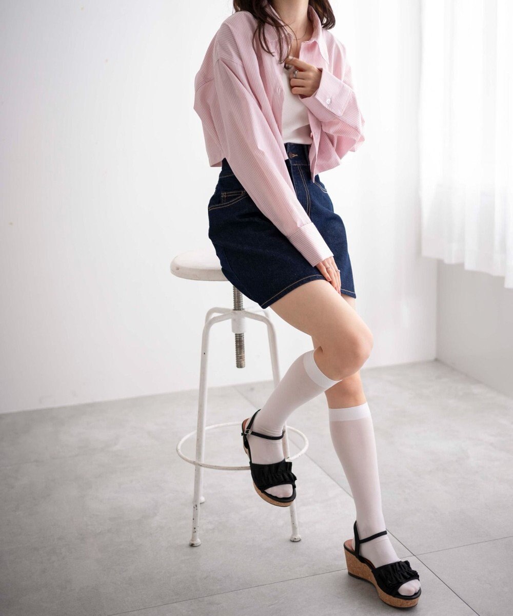 WEGO ウェッジソールフリルサンダル 