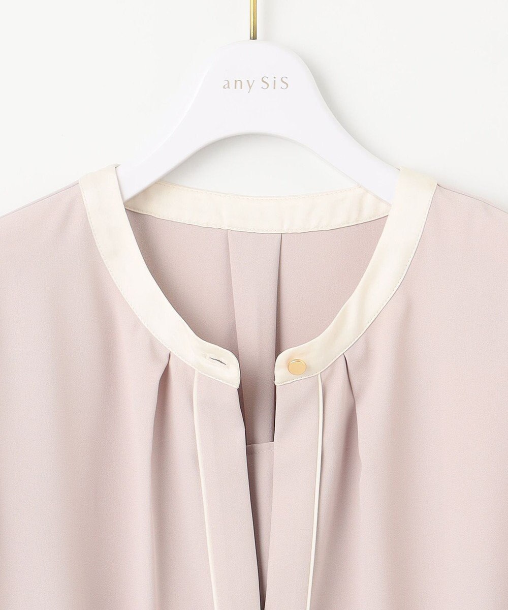 ANY SIS S 【洗える】フロントタック ブラウス 
