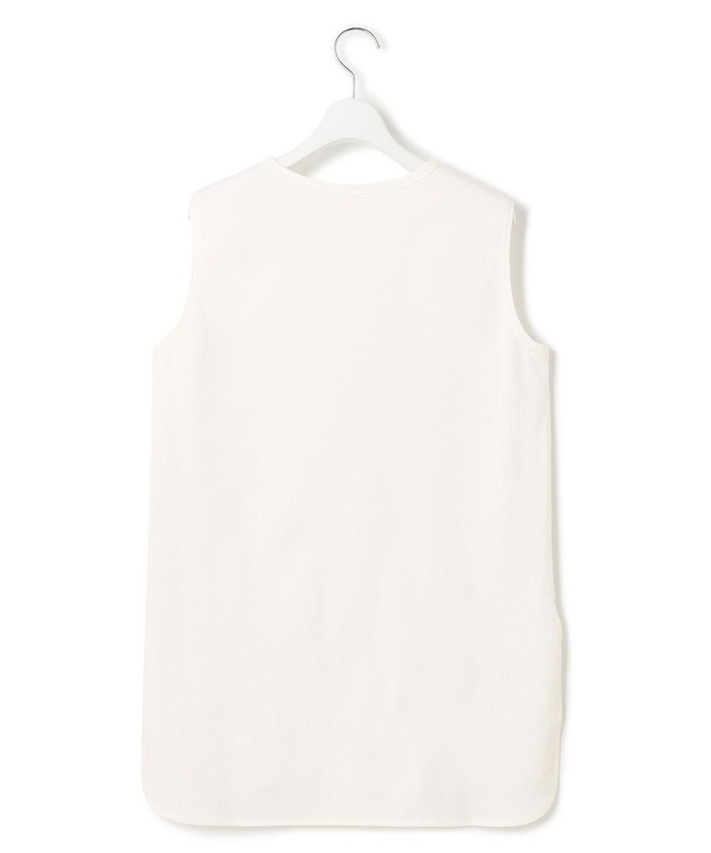 23区 L 【新色追加/洗える】コットンベアジャージー ノースリーブ Tシャツ 