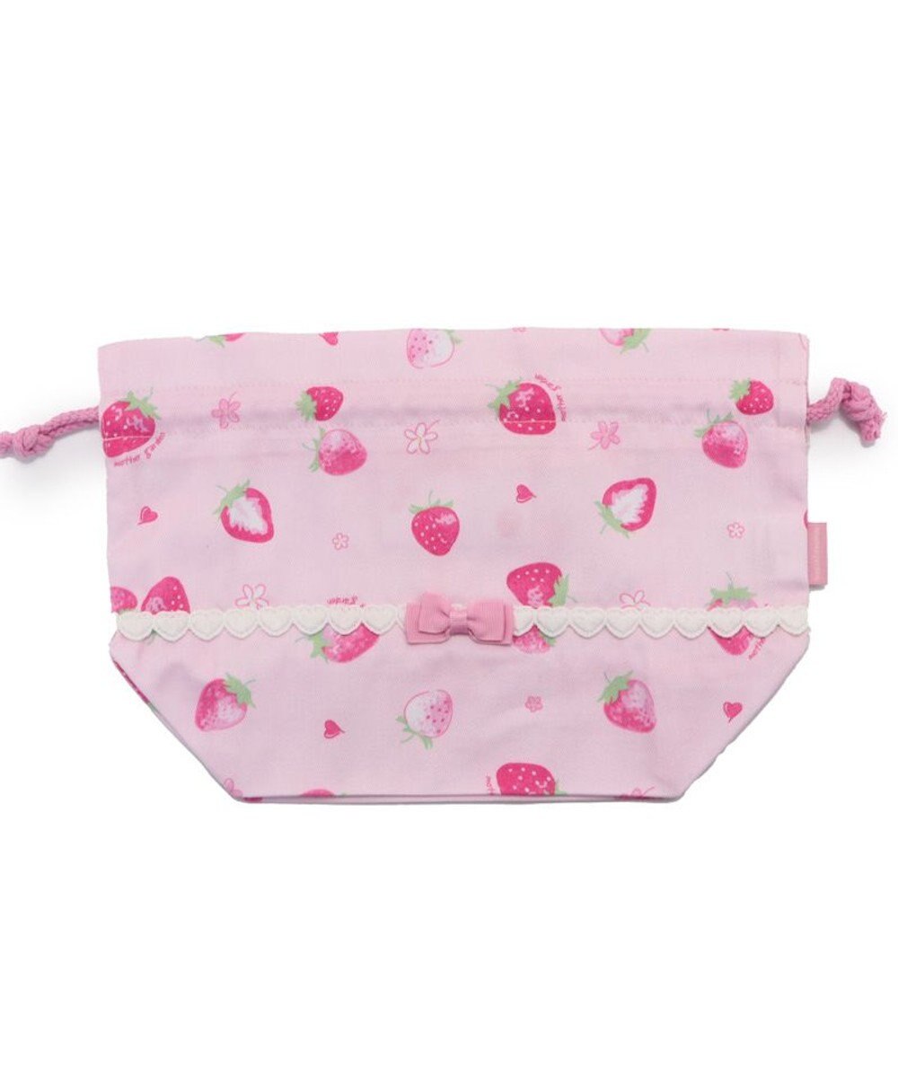 Mother garden マザーガーデン 野いちご ランチ巾着 《スケッチ柄》 