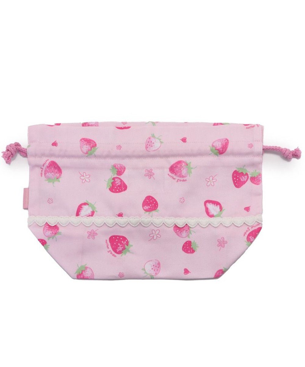 Mother garden マザーガーデン 野いちご ランチ巾着 《スケッチ柄》 