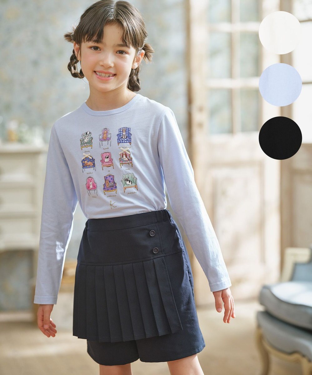 組曲 KIDS 【150-160㎝】アラカルトドッグ Tシャツ 