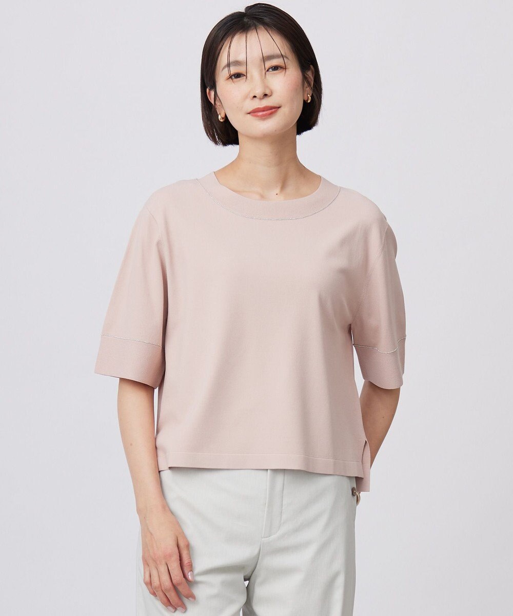 J.PRESS LADIES S 【洗える】RAYON ELITE STRETCH ニットT 