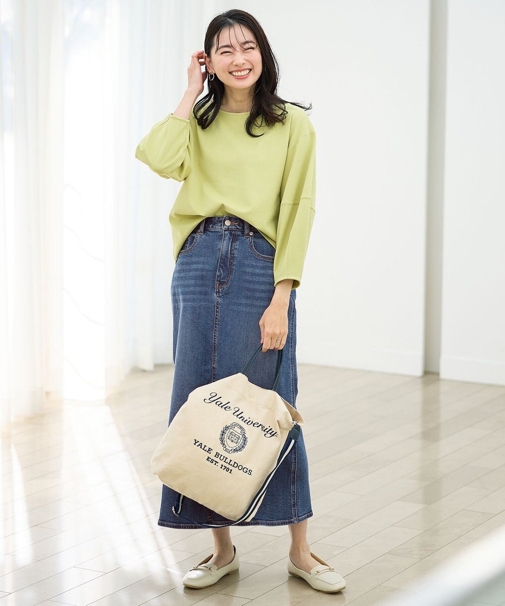 ANY L フロントスリットデニムスカート 