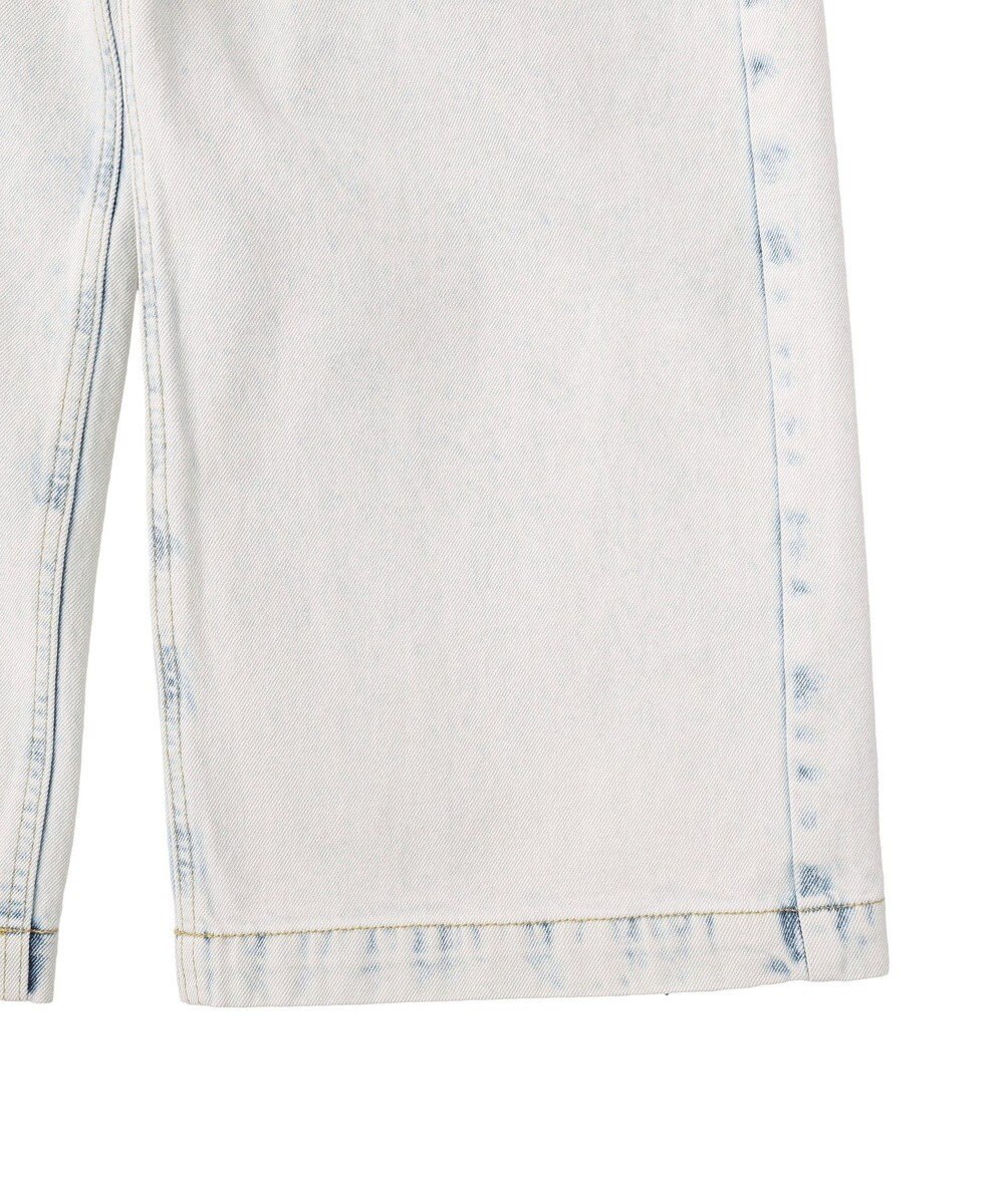 CRAFT STANDARD BOUTIQUE ハイブリーチケミカル加工デニムワイドパンツ 