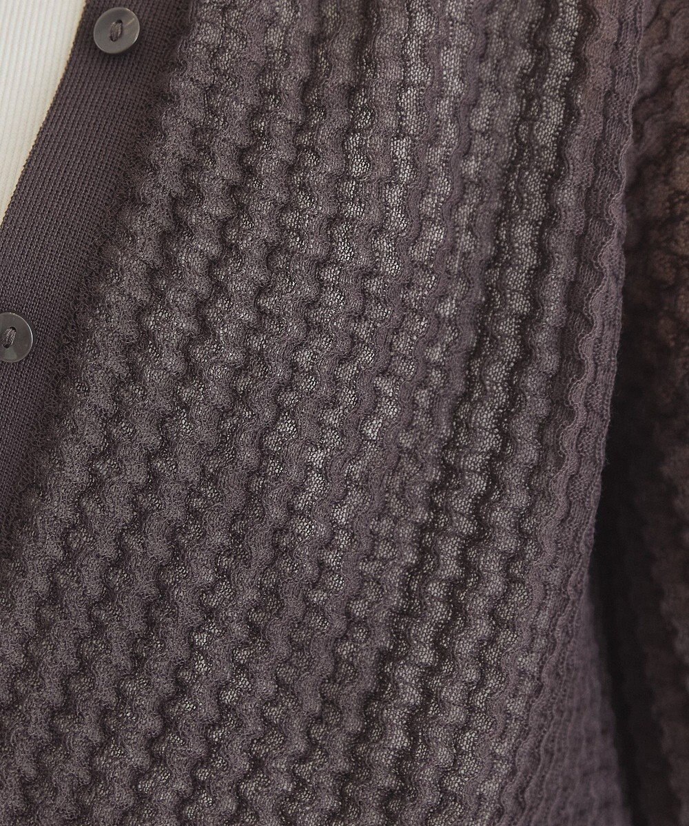 AMERICAN HOLIC 【前後2WAY】透かし編みニットカーディガン 