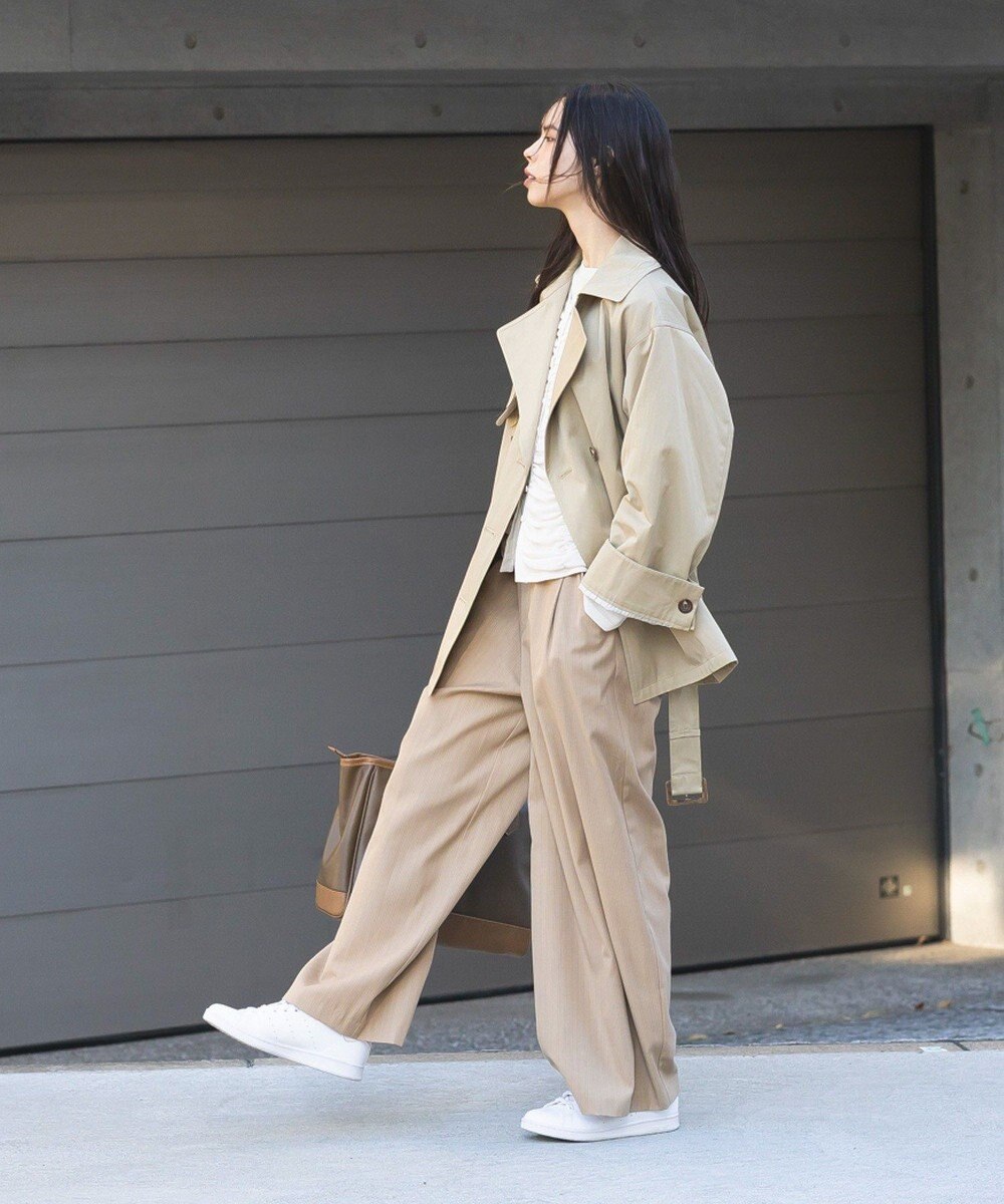CRAFT STANDARD BOUTIQUE ワイドカフスミディトレンチコート 
