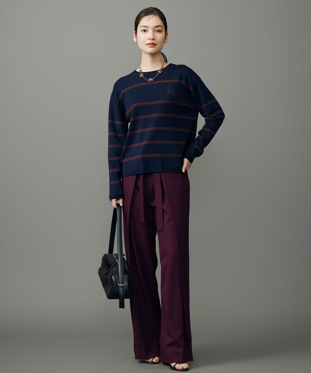 自由区 L 【SHIHOさん着用】フロントディテールラップワイド パンツ 