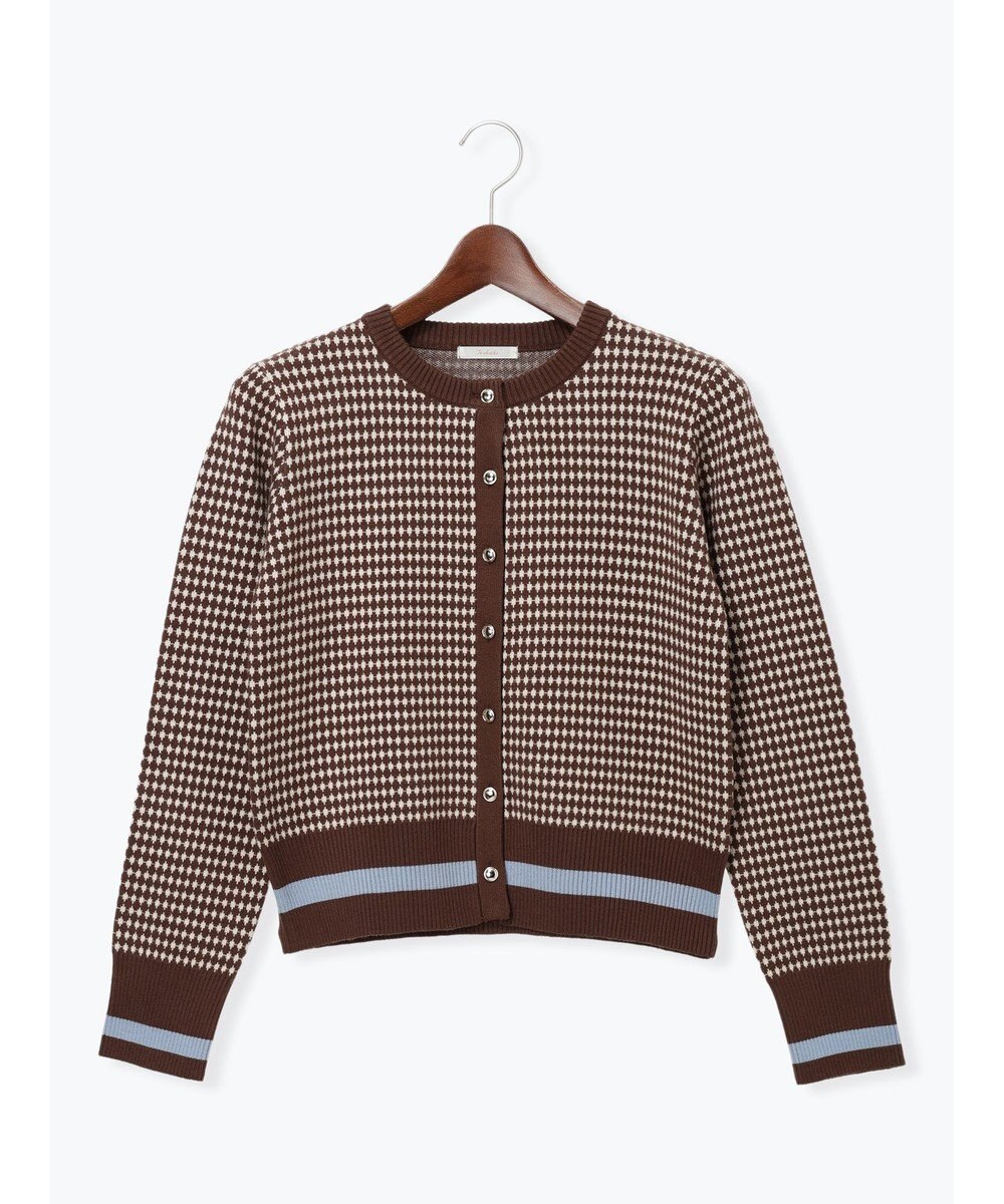 Te chichi バイカラークラシカルカーディガン 