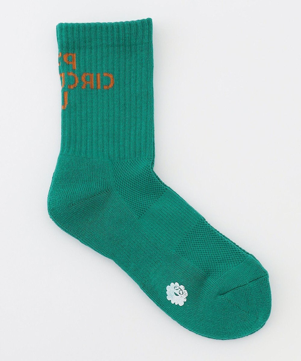 PW CIRCULUS 【WOMEN】【土踏まずをサポート】ロゴ ミドルソックス 