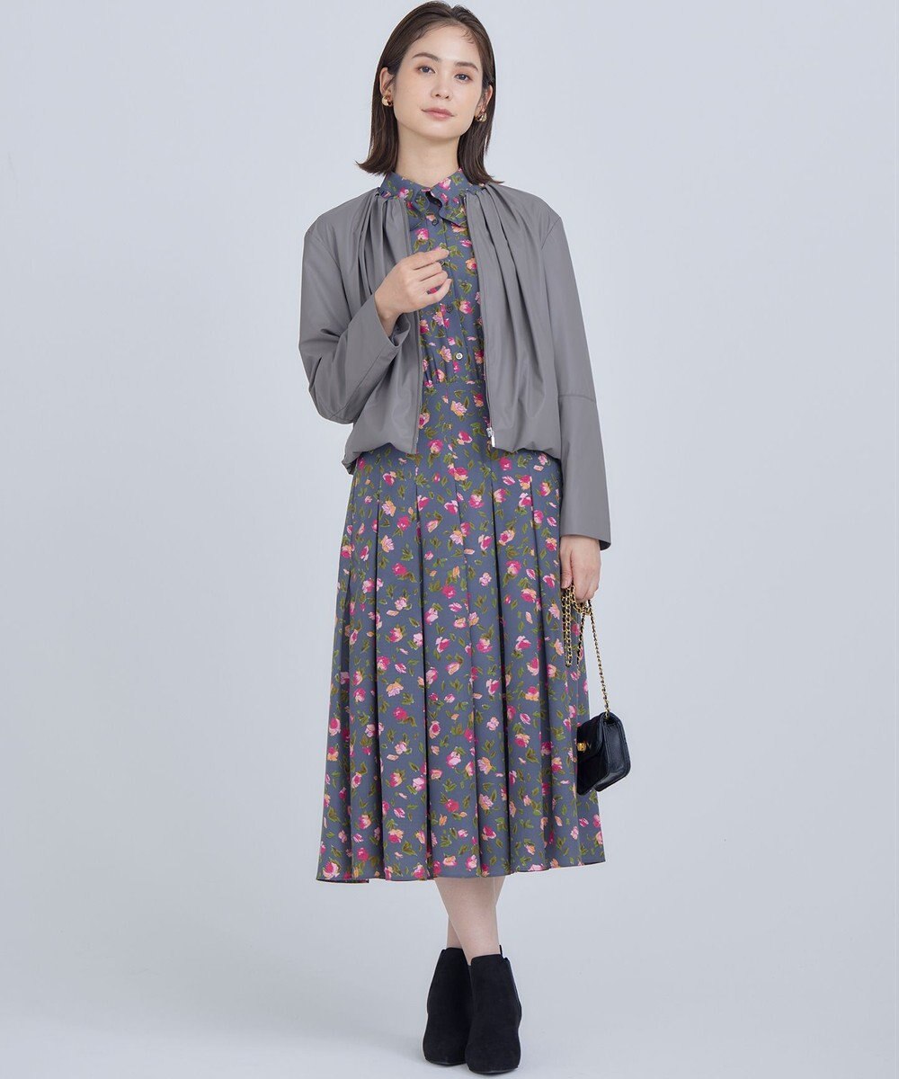 組曲 レザーライクライト ブルゾン 