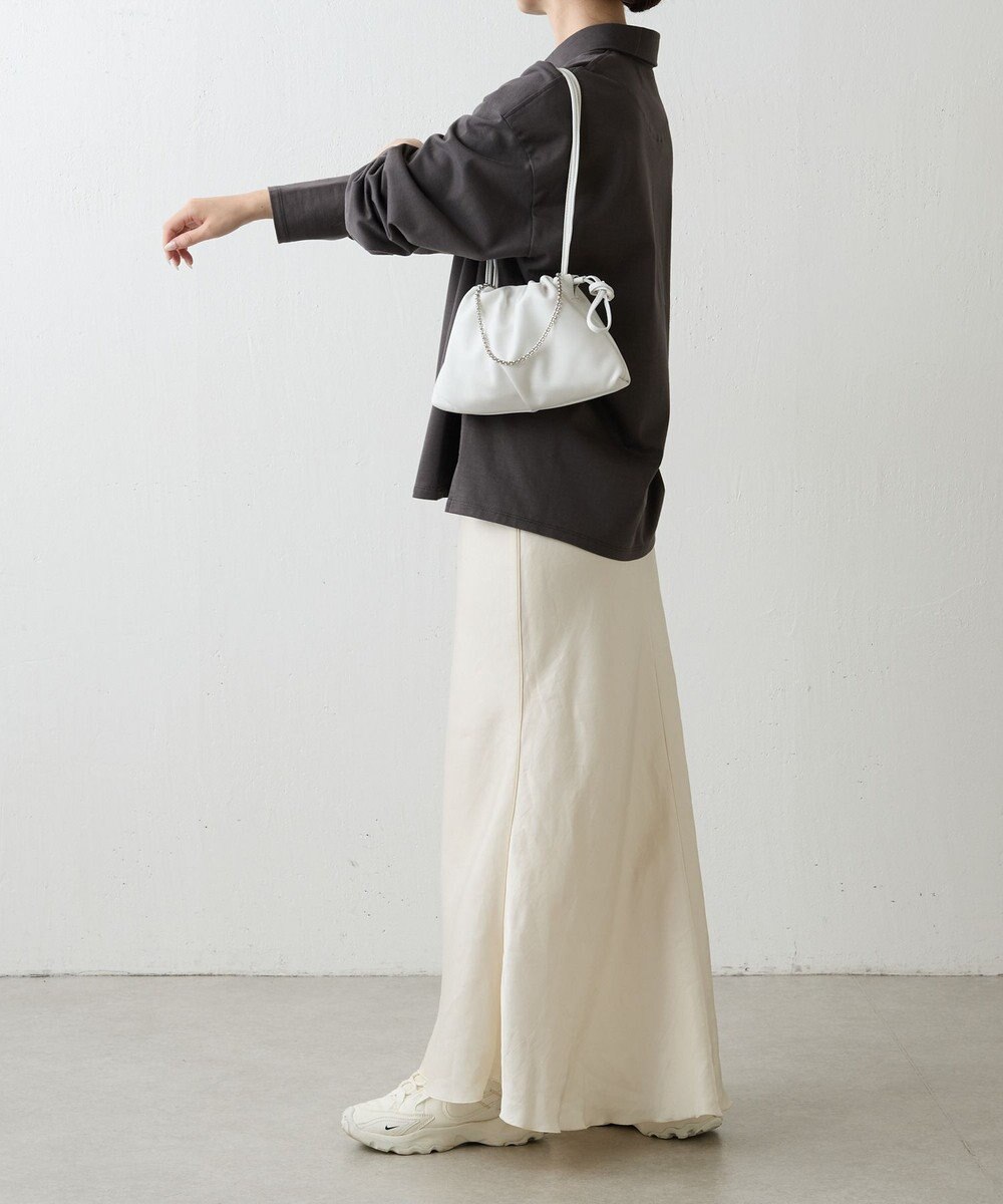 russet レザー巾着ミニショルダーバッグ(CE-1637) 