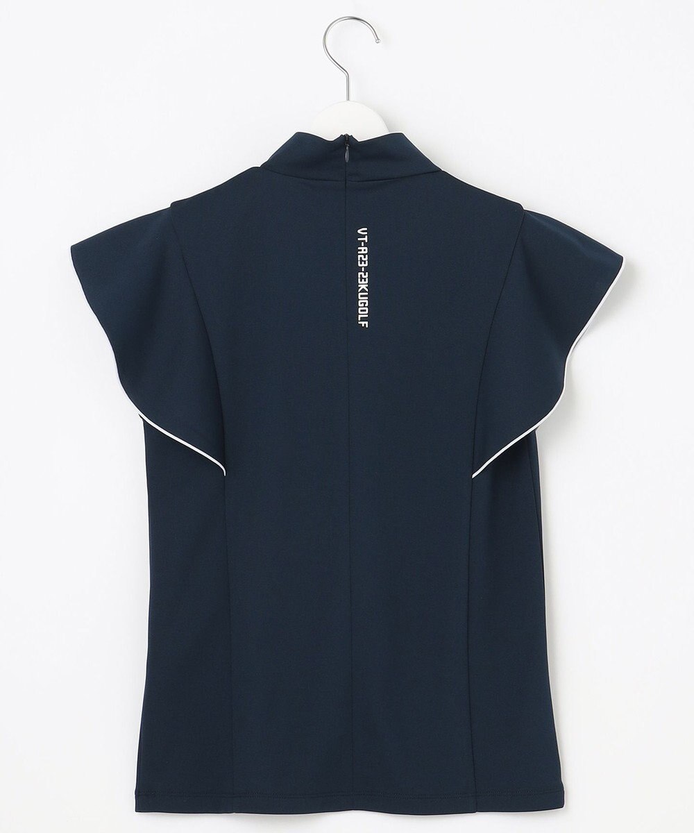 23区GOLF 【WOMEN】【吸水速乾】フレアスリーブ モックネックシャツ 