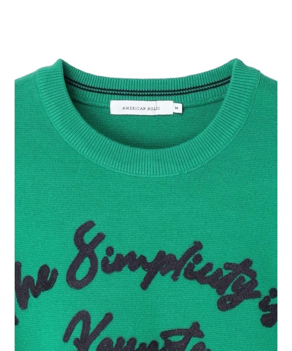 AMERICAN HOLIC サガラ刺繍ミラノリブニットプルオーバー 