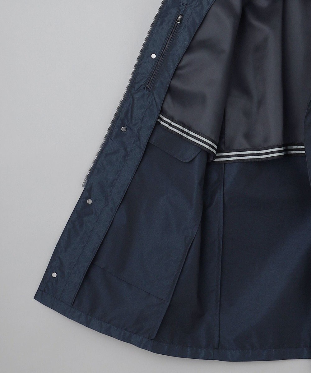 GOTAIRIKU 【ビジネスで着用可】メランジシャンブレー フーデッドブルゾン 