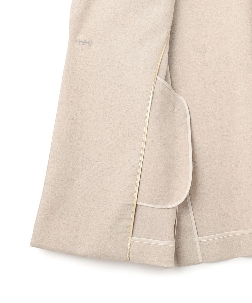 BEIGE， 【洗える】CAROLE / リネンライクノースリーブジレジャケット 