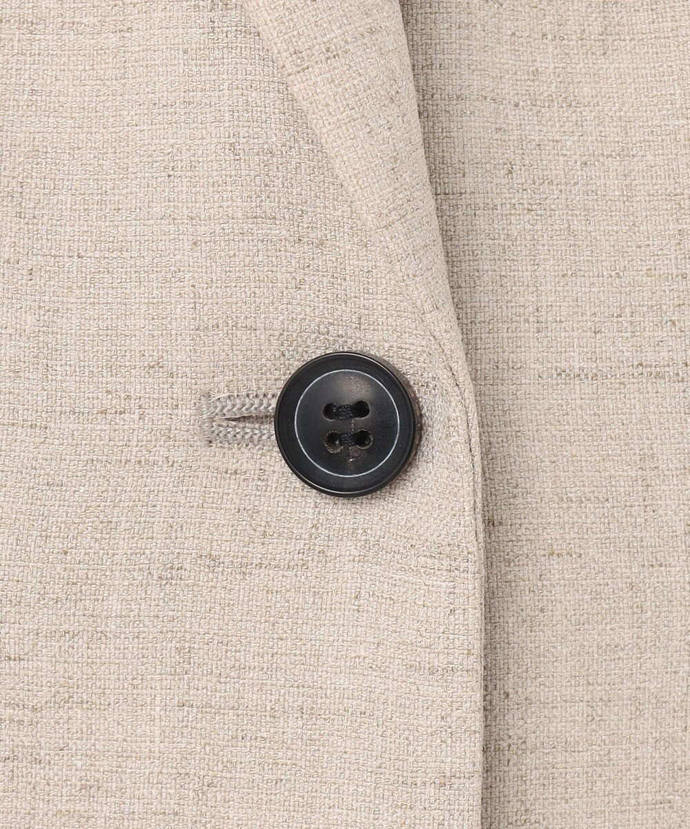 BEIGE， 【洗える】CAROLE / リネンライクノースリーブジレジャケット 