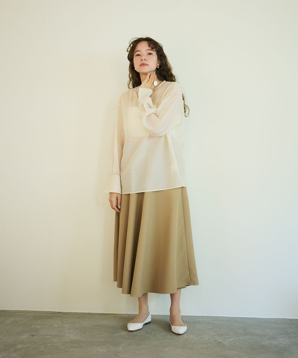 #Newans 【シワになりにくい】〈花乃まりあさんコラボ〉サーキュラースカート 