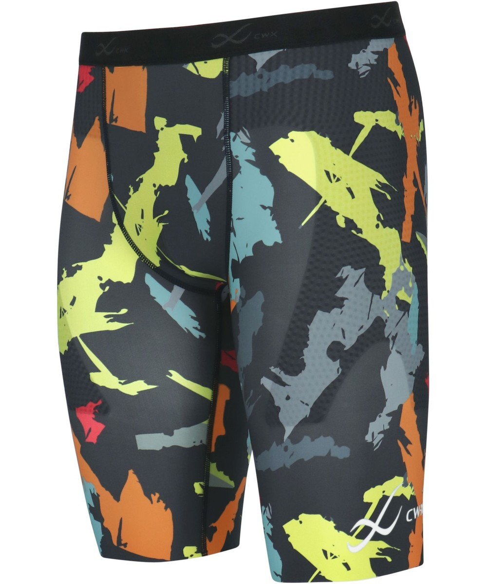 CW-X 【MEN】 CW-X 股関節サポート タイツ 【大谷翔平愛用モデル・撮影着用品番】 下半身の軸がブレにくい 骨盤サポート 球技 陸上 ハーフ ひざ上丈 5分丈 メンズ HOO505 /ワコール 