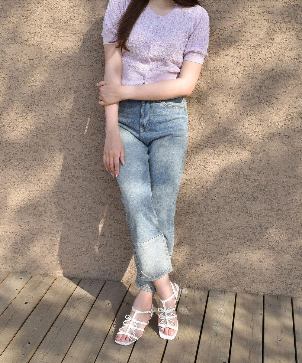 Bridget Birkin 【Bridget Birkin】ギンガムチェックリボンサンダル 