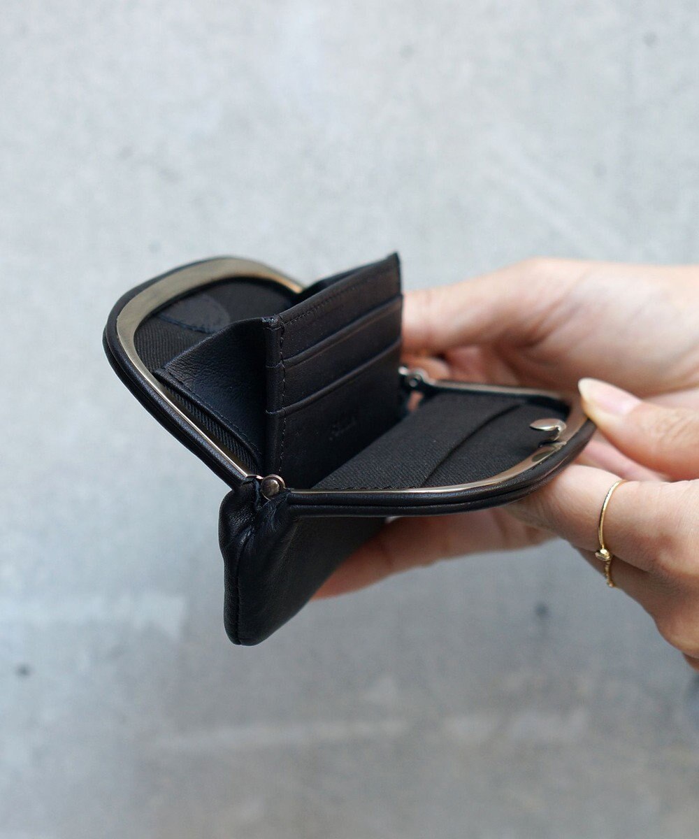 FOLNA RD ソフトレザーショート 天溝がま口 財布 