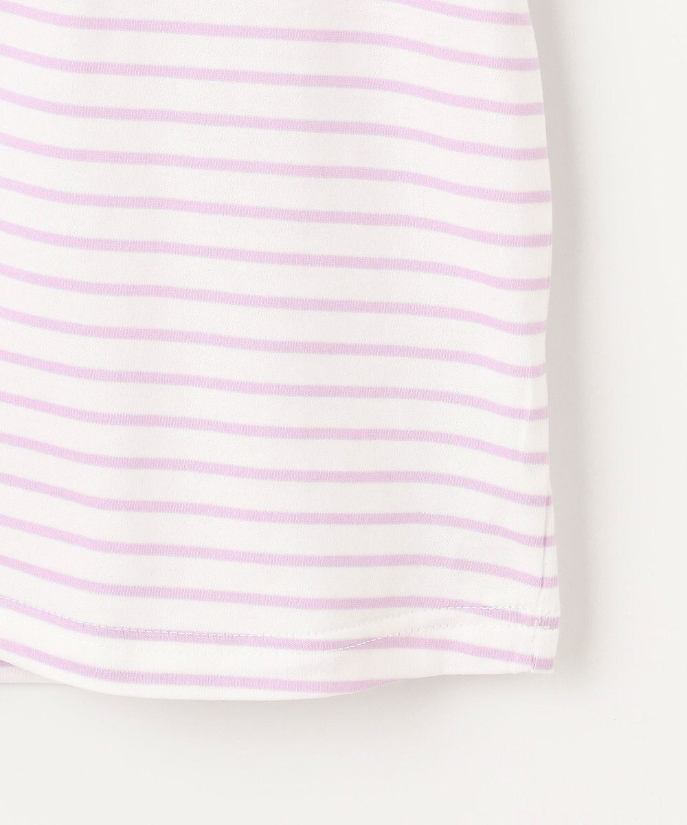 ANY KIDS 袖スカラップ ボーダーTシャツ 