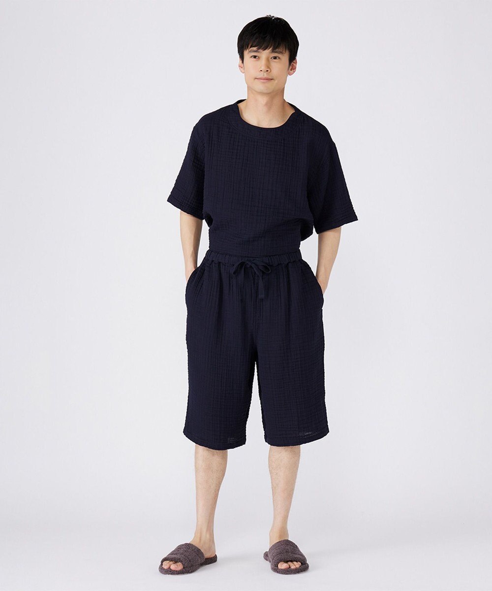 UCHINO クレープガーゼシンプルルームウェア ユニセックス 