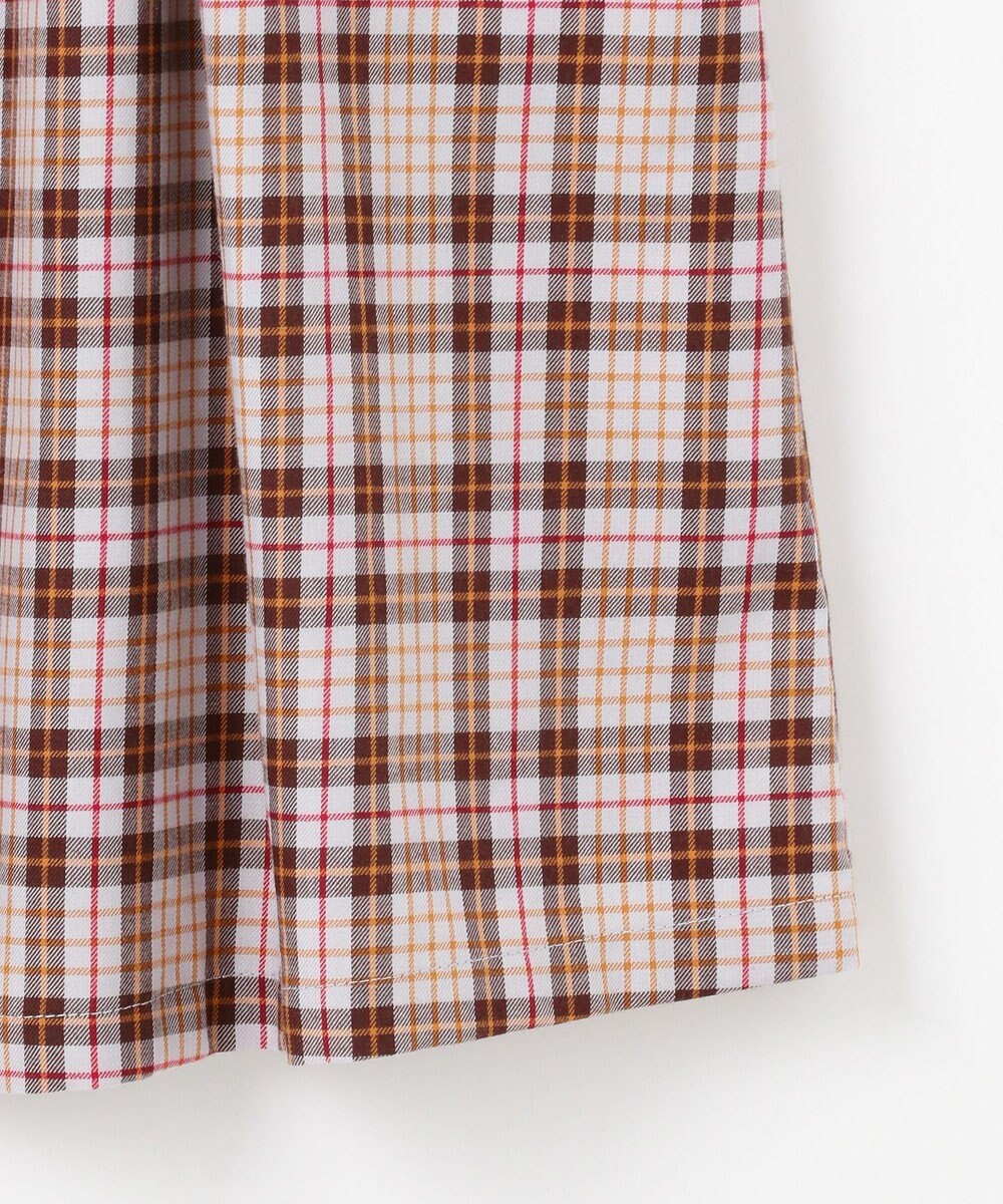 組曲 KIDS 【150-160㎝】リセチェックシャツ ワンピース 