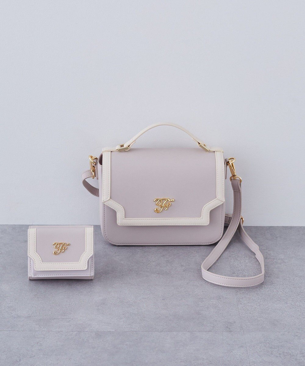 Maison de FLEUR バイカラーバッグ・ウォレットセット 