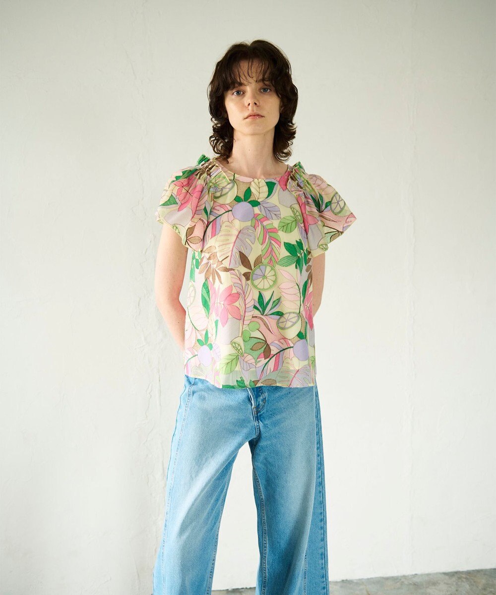 GRACE CONTINENTAL フルーツ刺繍トップ 