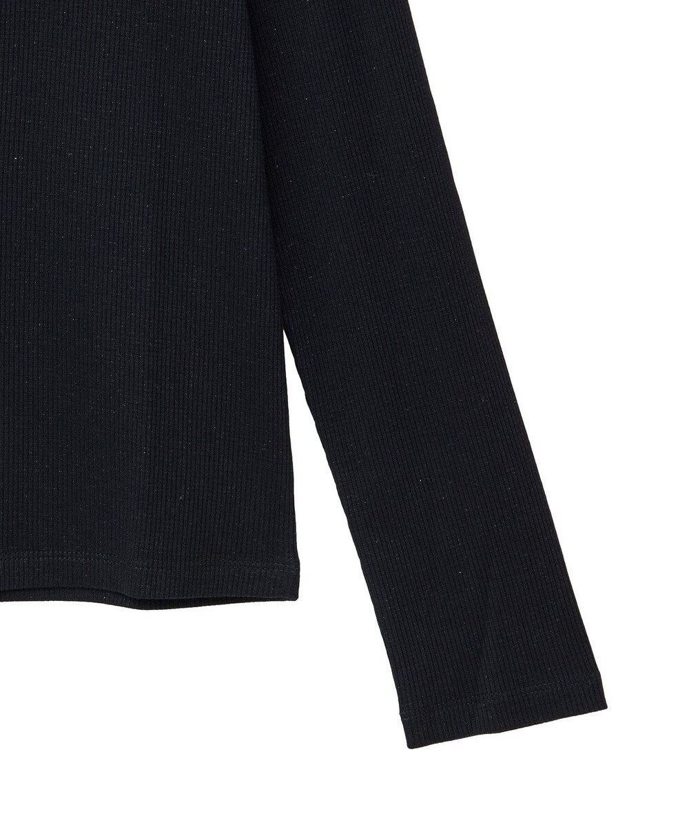 earth music&ecology ラメテレコハイネックプルオーバー 