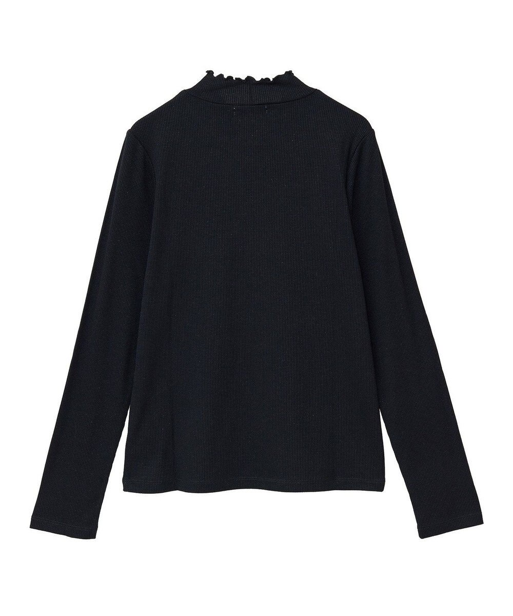 earth music&ecology ラメテレコハイネックプルオーバー 