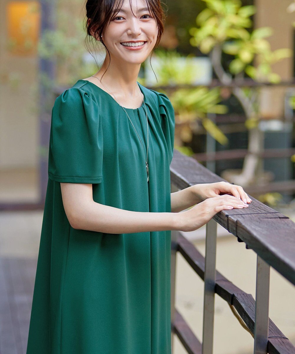 Tiaclasse L 【洗える】カットソーフレアAラインワンピース 