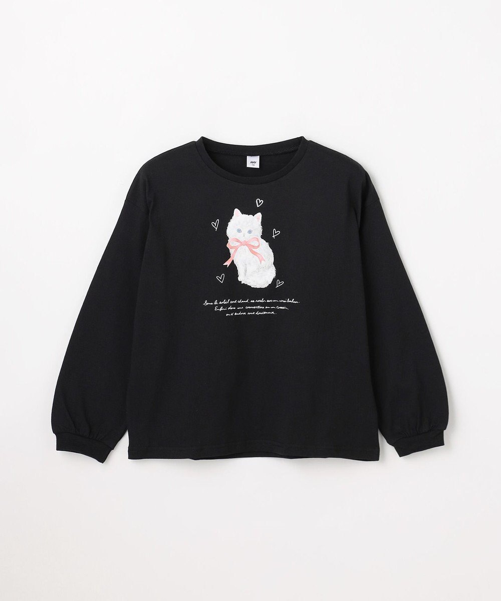 ANY KIDS 【綿100%】ネコアソート 長袖Tシャツ 
