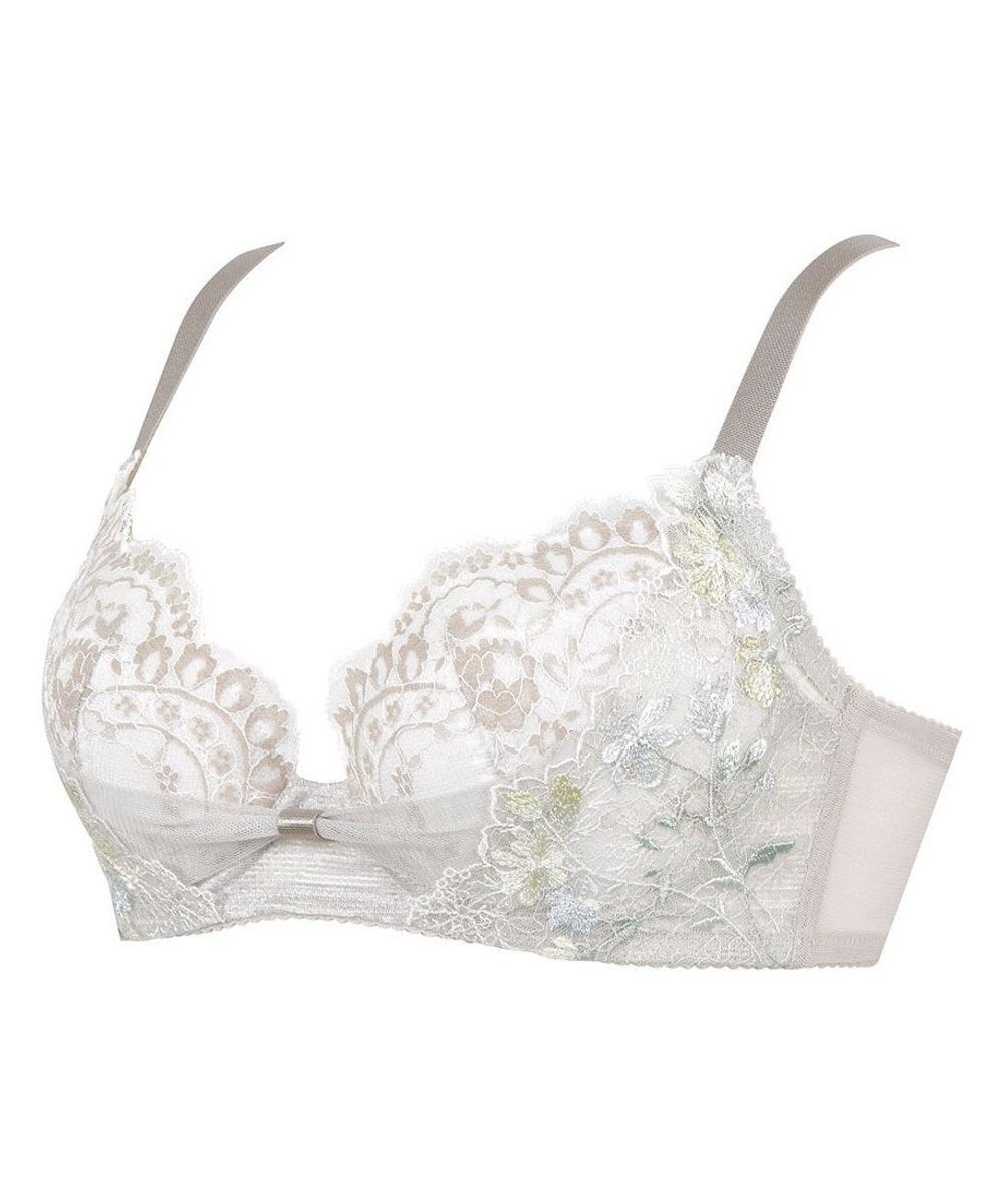 WACOAL 【リボンブラ】 【脇すっきり】 ブラジャー 脇高設計 着やせシルエット 動いても谷間をキープ ペアショーツあり レディース BRB413 /ワコール 