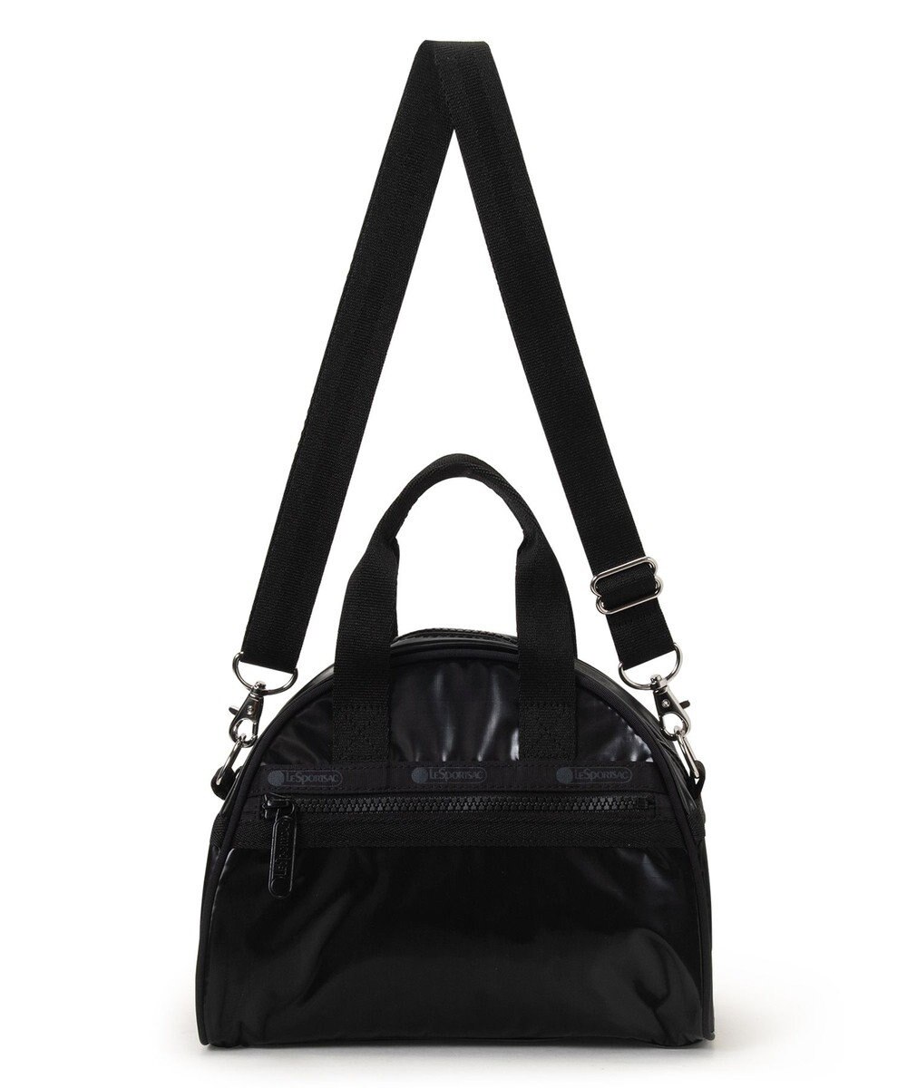 LeSportsac ROUND SM SATCHEL/ブラックシャイン 